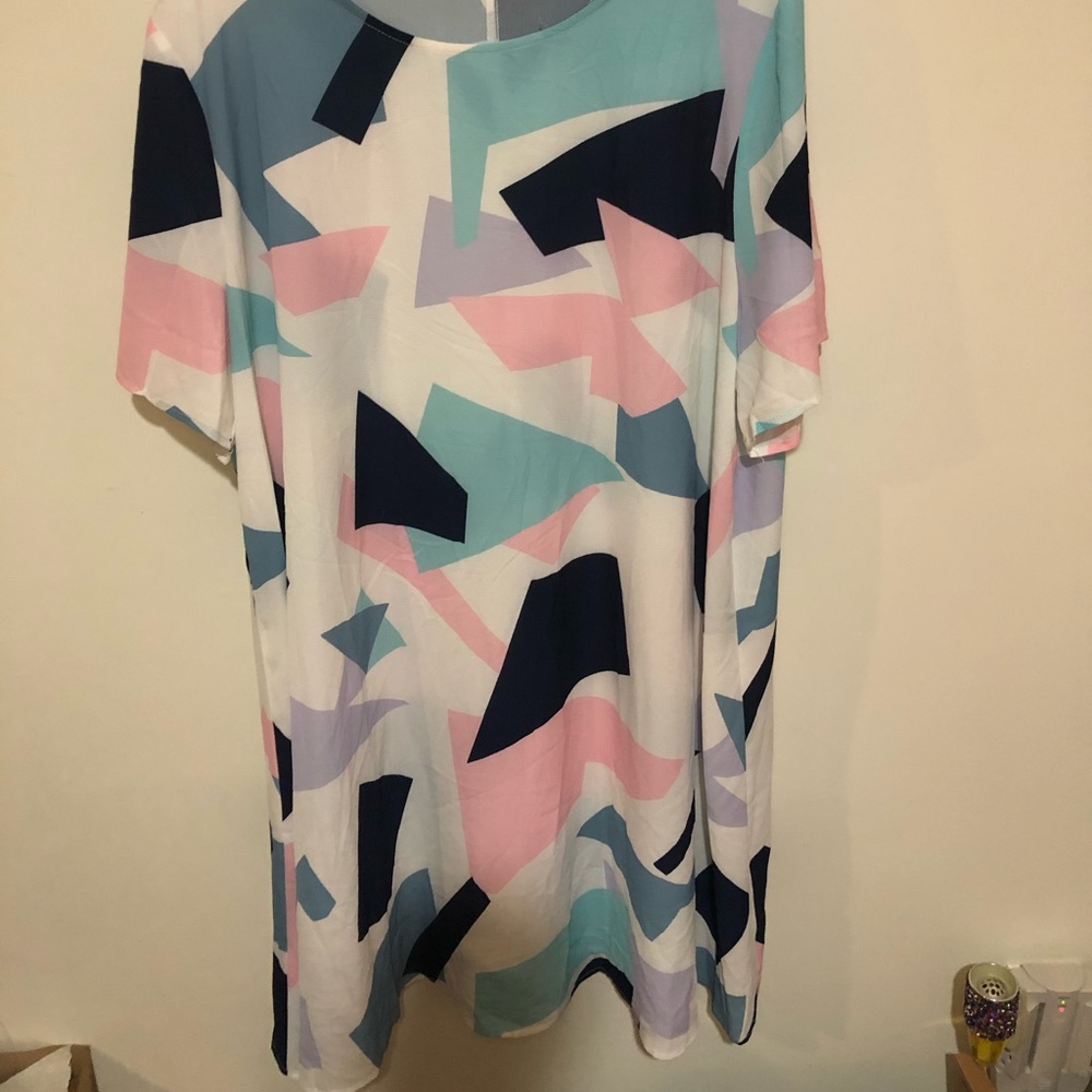 Geometric patterned dress